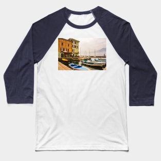 Castelletto Waterfront on Lake Garda in Italy Baseball T-Shirt